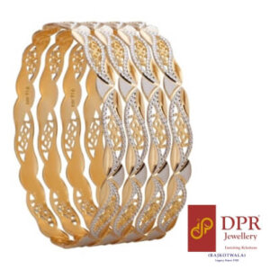 Diamond Dust Candle Inspiration Fancy Bangles with Intricate Detailing and Sparkling Embellishments